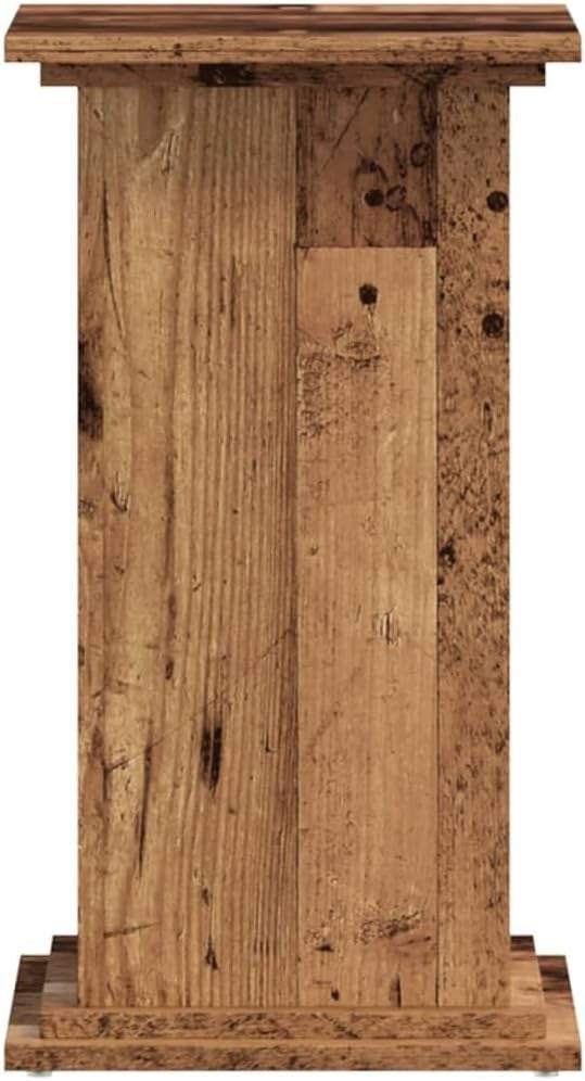 Rustic Brown Wood Plant Stand 60cm Indoor Outdoor Display Table for Home & Patio