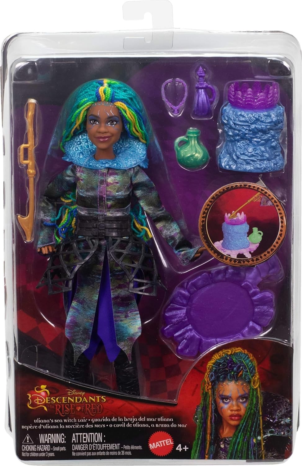 Sea Witch Playset Fashion Doll Magic Lair Cauldron Accessories
