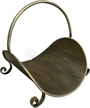 Firewood Carrier Log Holder Metal Basket Indoor Wood Rack 17"x16.5"x12.6"