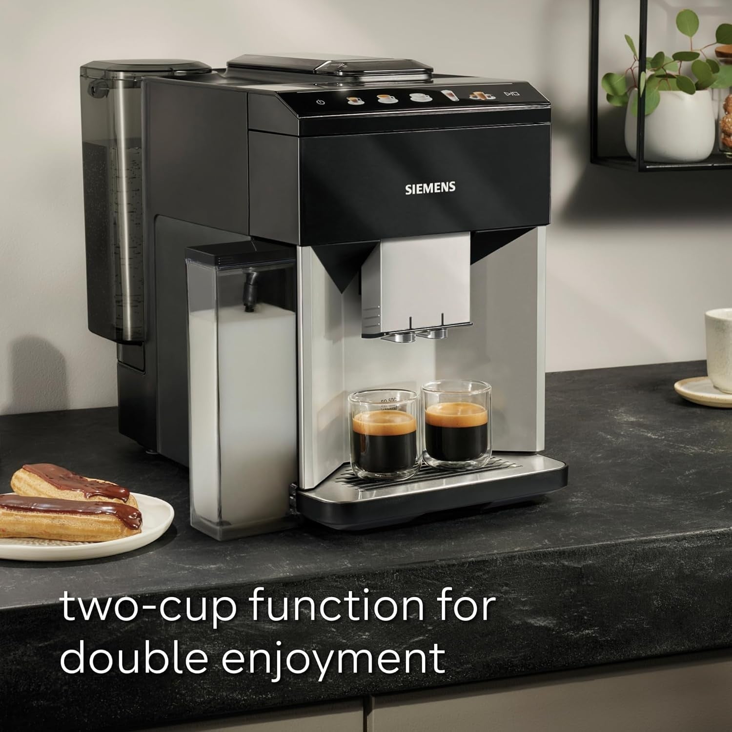 Fully Automatic Bean-to-Cup Coffee Machine Touch Display Milk Frother 9 Drinks