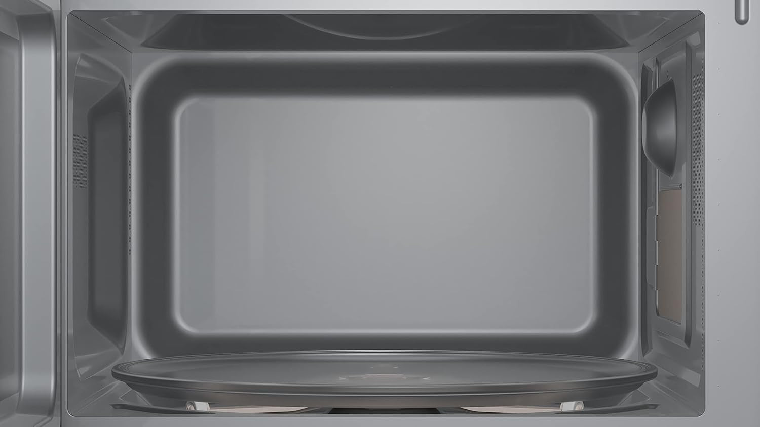 Stainless Steel Freestanding Microwave 44x26cm Compact