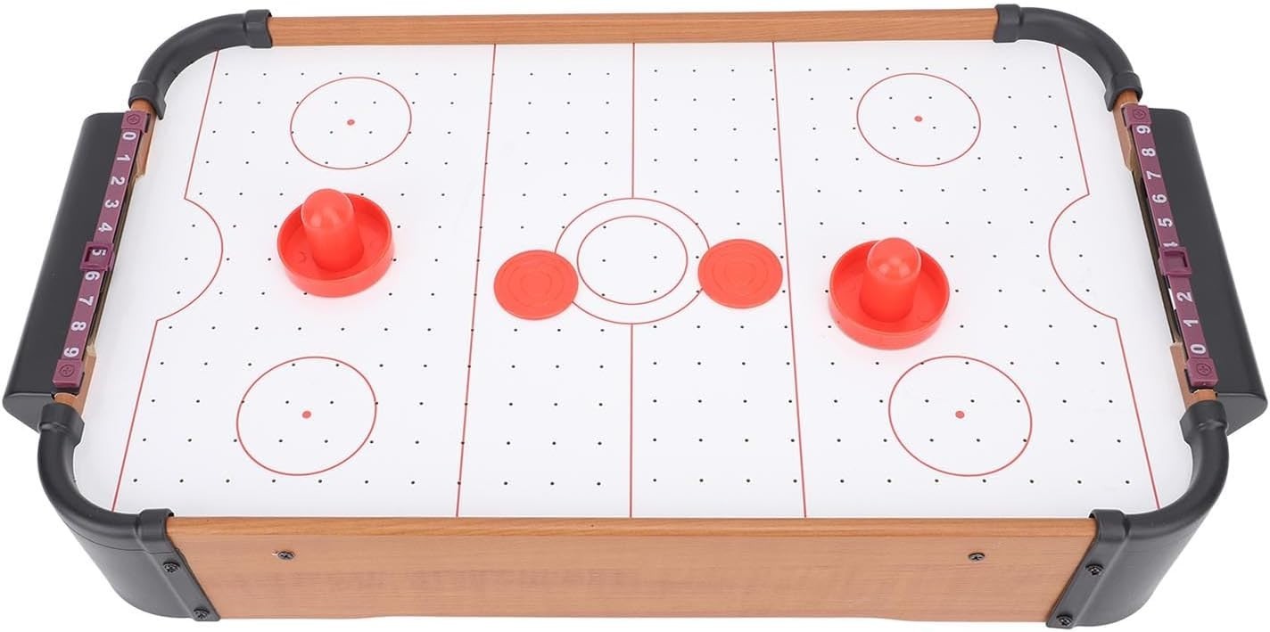 Portable Tabletop Air Hockey Game Electric Fan Compact Family Fun