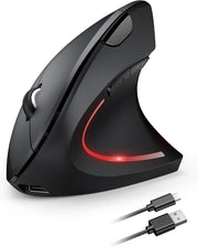 Vertical Ergonomic Wireless Mouse 4800 DPI Rechargeable Silent