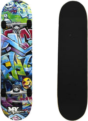 31" Complete Skateboard Double Kick 7-Ply Birch Deck ABEC-7 Bearings
