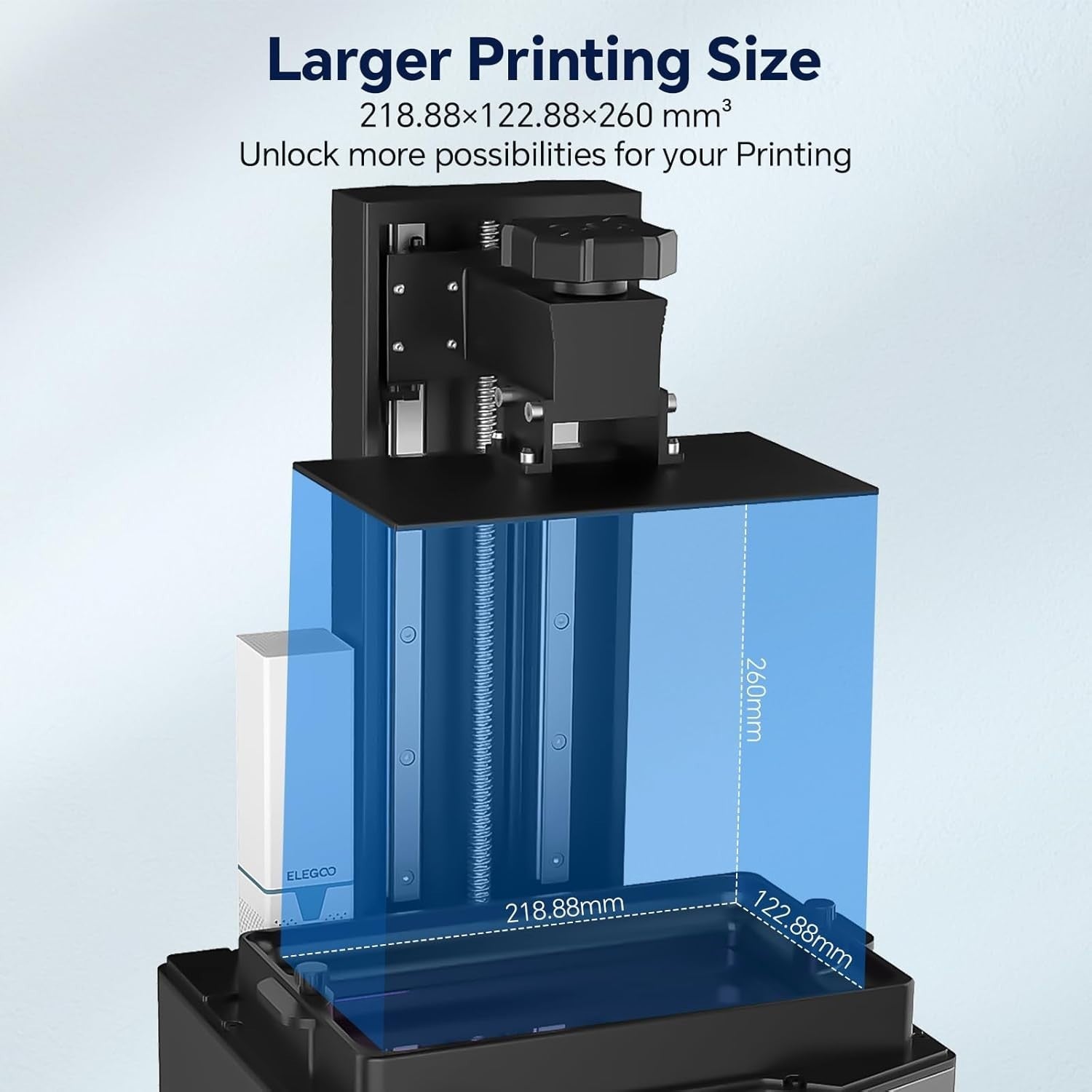 12K Resin 3D Printer 10'' Mono LCD WiFi MSLA Large Build Touch Screen