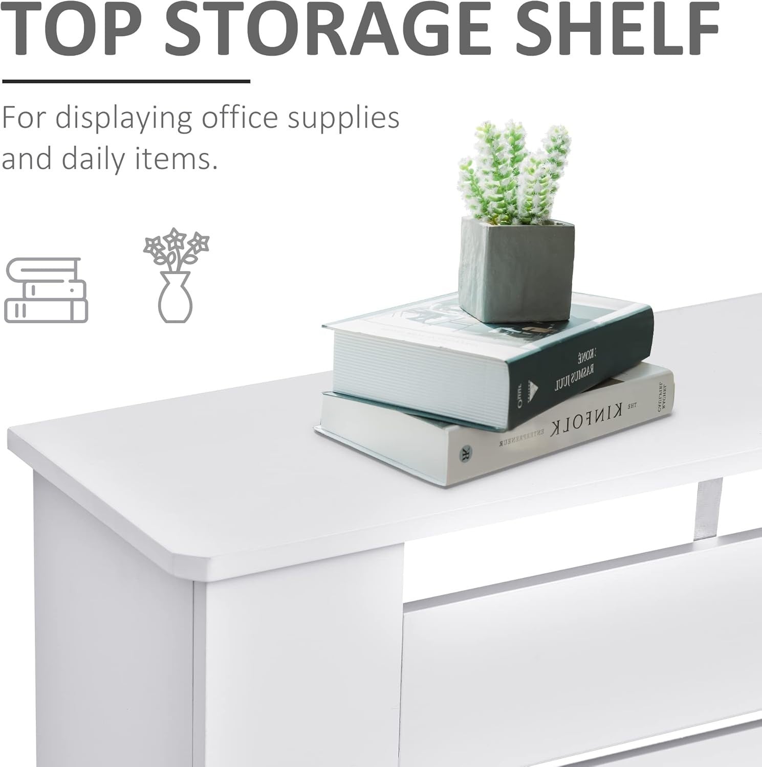 White Radiator Cover Modern MDF Cabinet Horizontal Slats 152x19x81cm