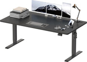 Electric Standing Desk 180x80cm Adjustable Sit Stand Black Table W/Memory Preset
