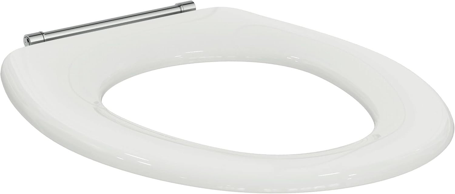 Connect Freedom Toilet Seat Ring White Duroplast Stainless Steel Rod Hinge