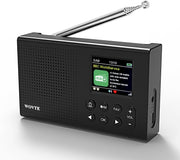 Portable DAB+ FM Radio Bluetooth USB Alarm Clock Rechargeable