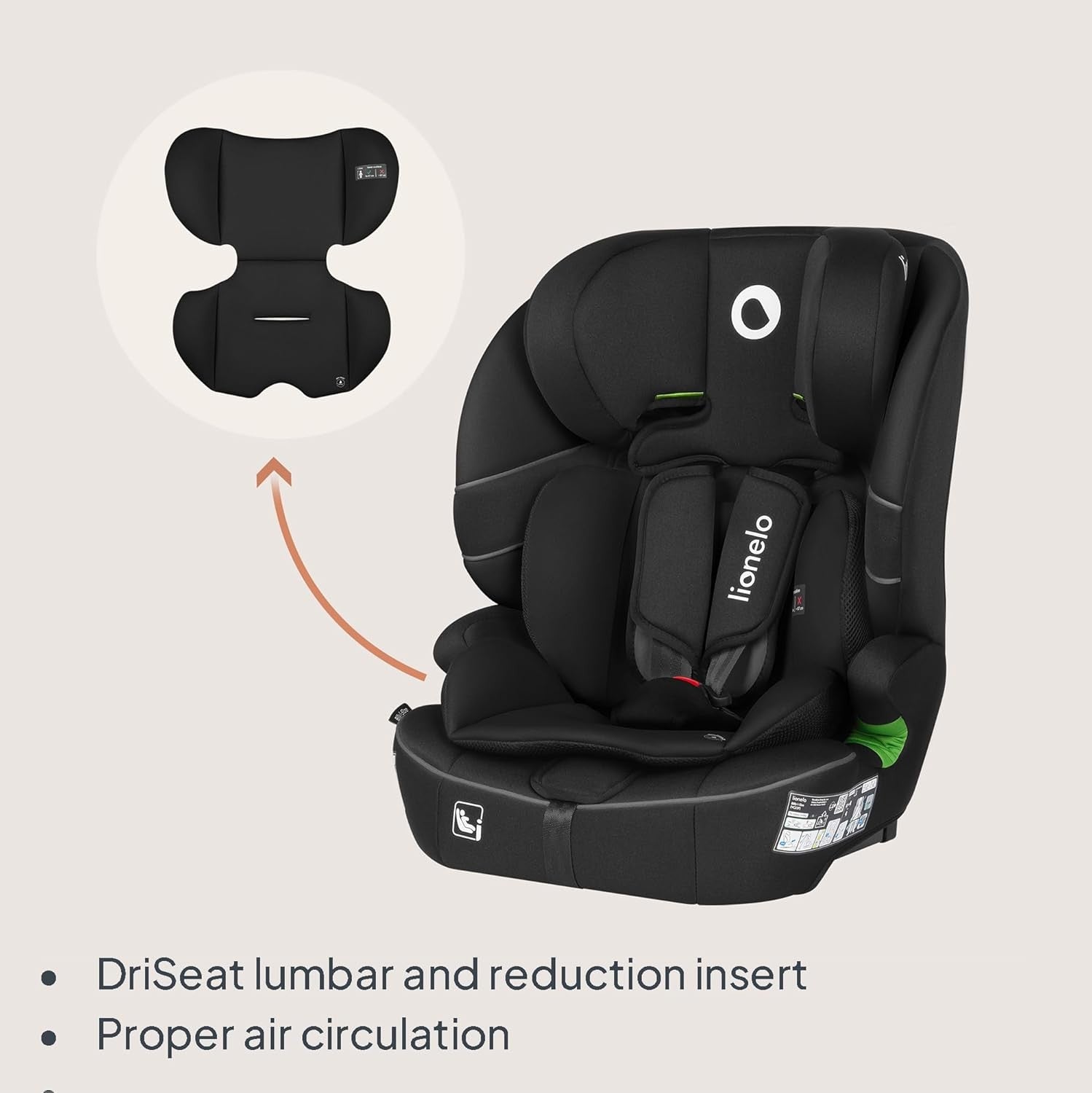 i-Size Car Seat 76–150cm ISOFIX R129 Booster Impact Adjustable