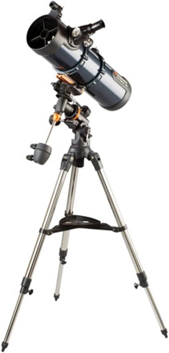 130mm Reflector Telescope with Motor Drive, Eyepieces & Tripod, Grey