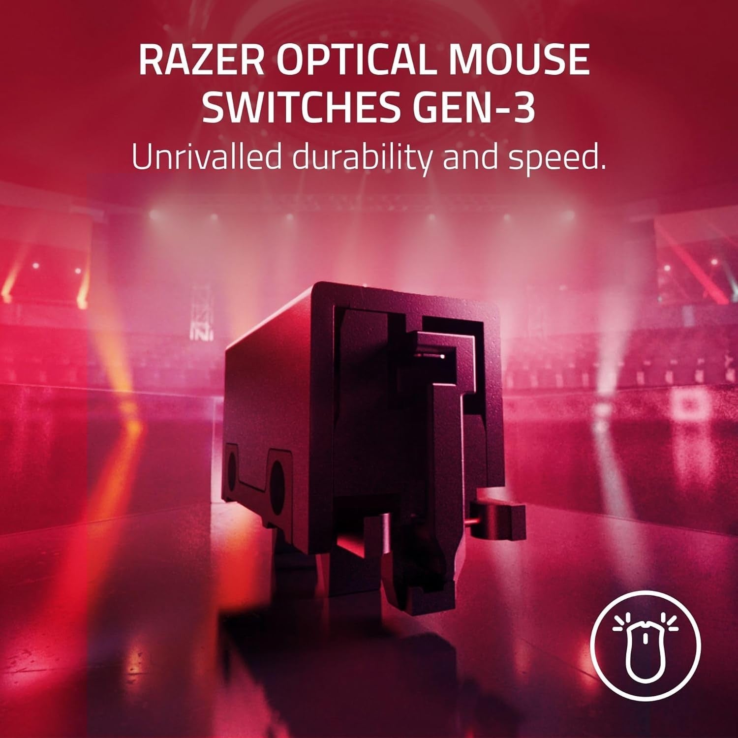 Ultra Light Wireless Esports Mouse 35K DPI 8K Polling Pro Gaming Precision Red