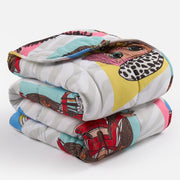 3kg Weighted Blanket, Grey Microfibre Reversible Anxiety Relief 100x150cm