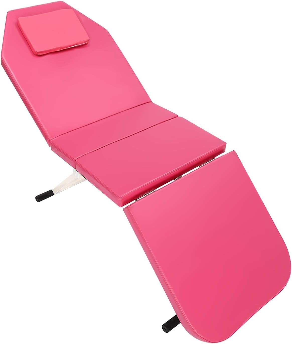 Foldable Portable Massage Bed Beauty Salon Lash Tattoo Table Pink 182cm