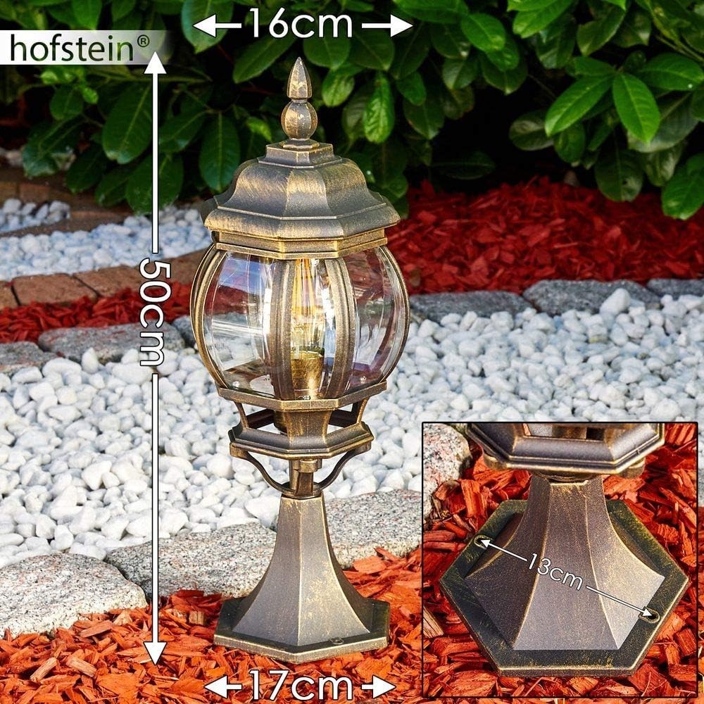 Lentua Antique Bollard Light, Retro Garden Lamp, E27 Socket, IP44, 60W