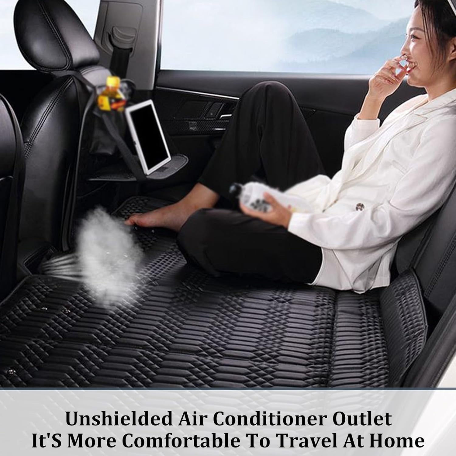 Car Bed Folding Mattress Non-Inflatable SUV Truck Back Seat 140x92cm