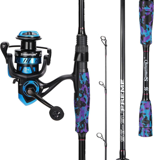Spinning Rod & Reel Combo 2pc Carbon 210cm 11+1BB 25lb Drag