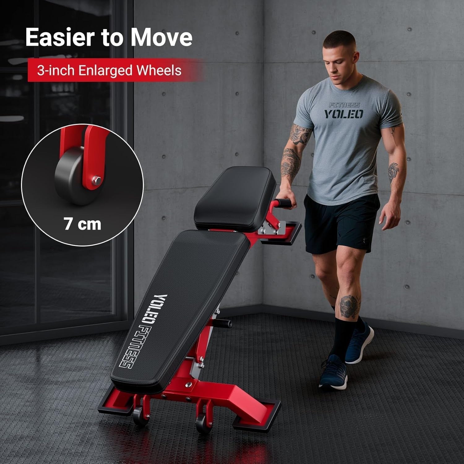 Commercial Grade Adjustable Bench 1000kg Heavy Duty Incline Press