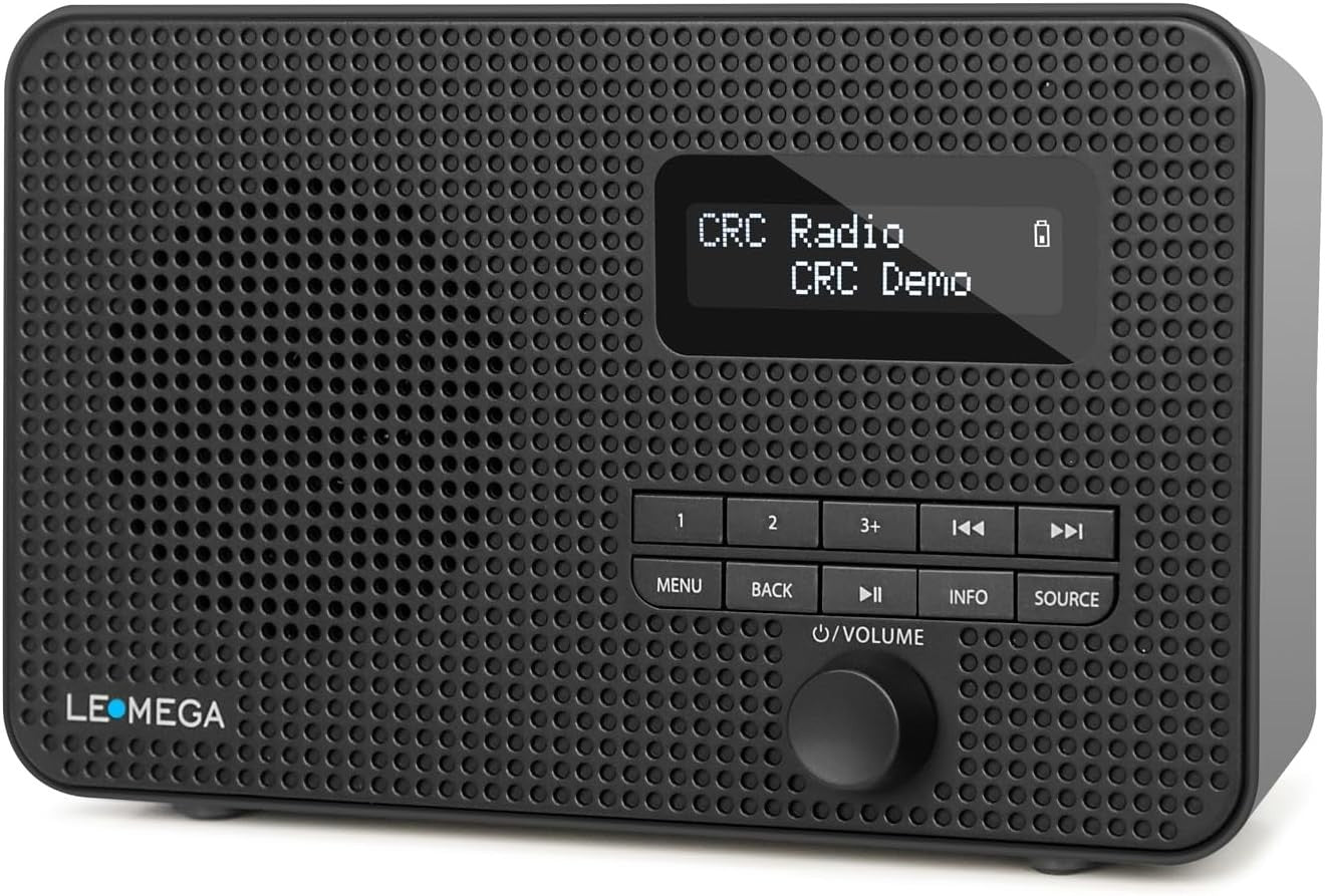Portable DAB+ FM Radio Bluetooth 5.3 Dual Alarm 40 Presets
