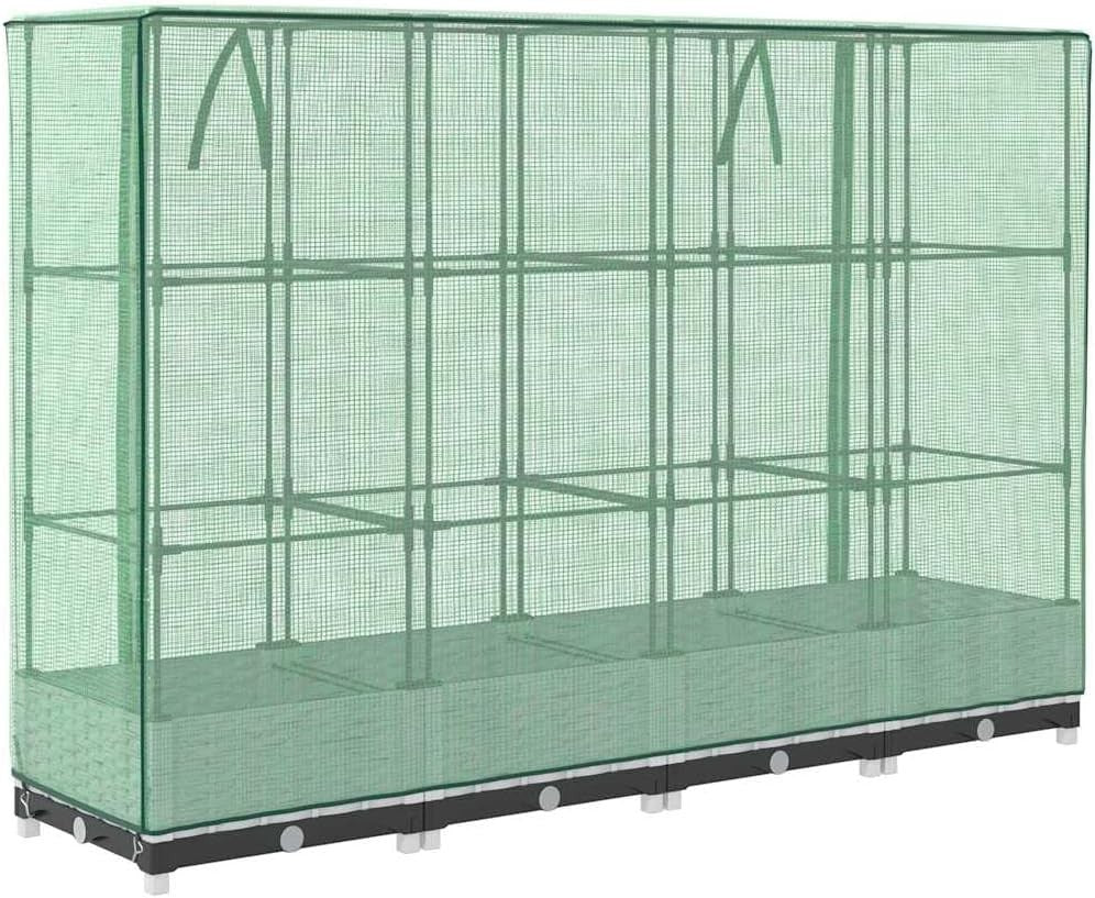 Large Raised Garden Bed with Greenhouse Cover 🌿 Weatherproof Planter Box
