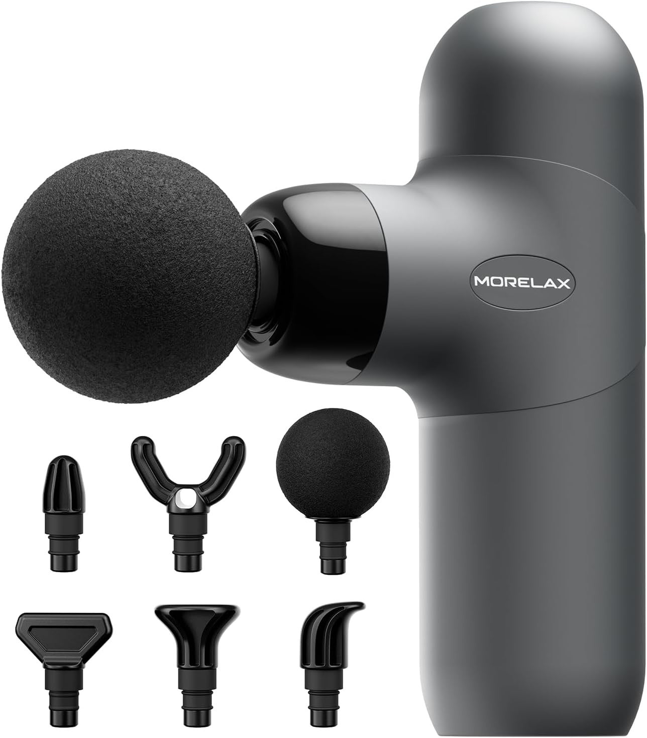 Mini Deep Tissue Massage Gun Portable Percussion Muscle Relief 6 Heads