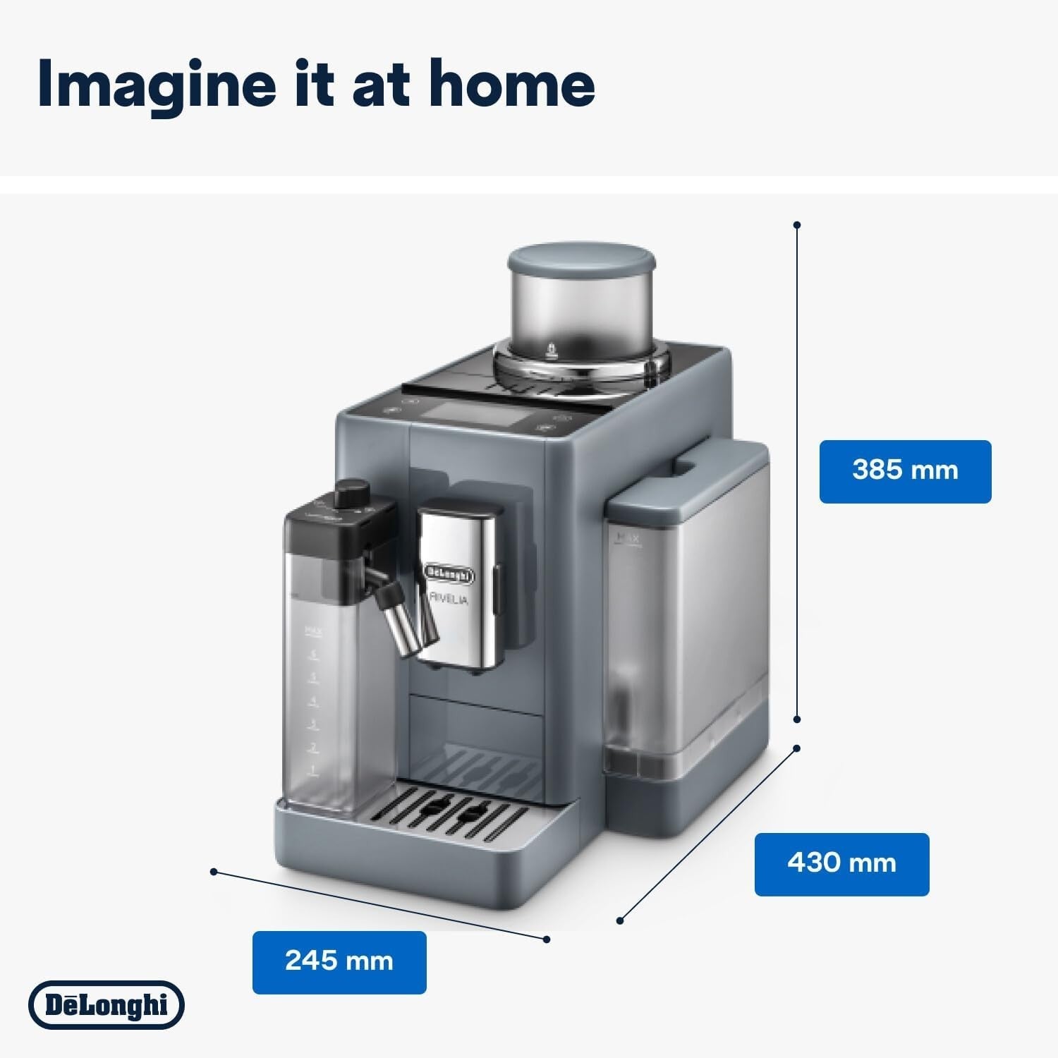 Touch Display Bean-to-Cup Coffee Machine | 16 Drinks | Milk Frother | Dual 250g