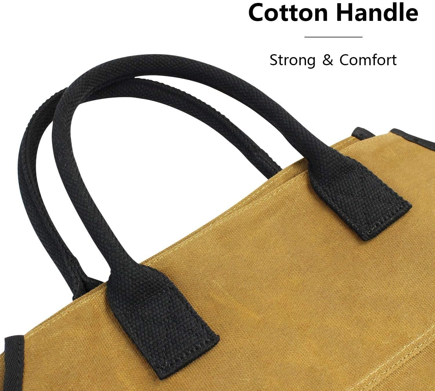 Extra Large Firewood Log Carrier Waterproof Heavy Duty Canvas Bag Handles