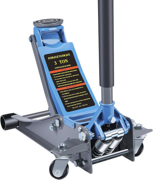3 Ton Low Profile Hydraulic Floor Jack Aluminum Steel Fast Lift Car SUV 6600lbs
