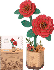 3D Wooden Flower Puzzle for Adults – Adjustable Floral Decor Gift
