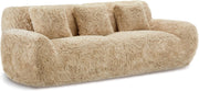 Luxury Faux Fur 3 Seater Sofa Fluffy Cloud Couch Nordic Modern Beige