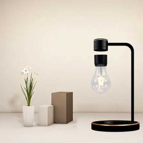Magnetic Floating LED Bulb Lamp 360° Auto Rotating Touch-Control Night Light