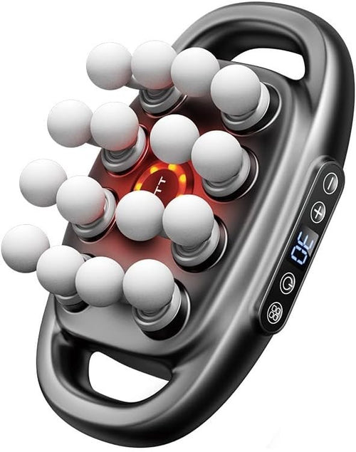 16 Head Deep Tissue Massage Gun Ergonomic Full Body Muscle Relief 30 Levels