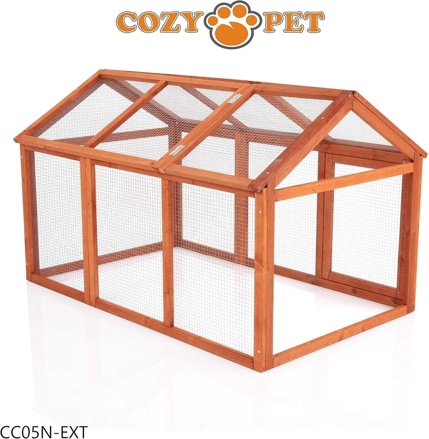 Chicken Coop Run Extension Wooden Outdoor Enclosure Secure Add-On 140cm