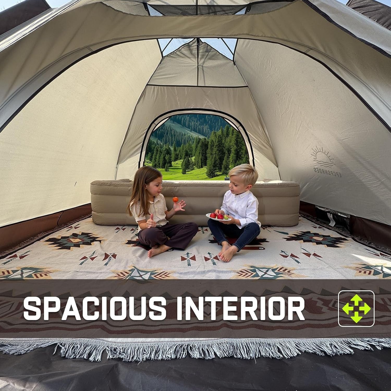 2 Man Pop Up Camping Tent Waterproof Instant Double Layer Dome