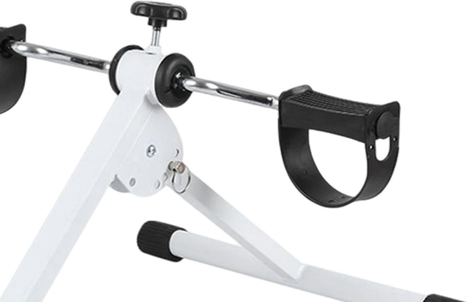 Folding Hand Foot Pedal Trainer Quiet Adjustable Resistance Mini Bike