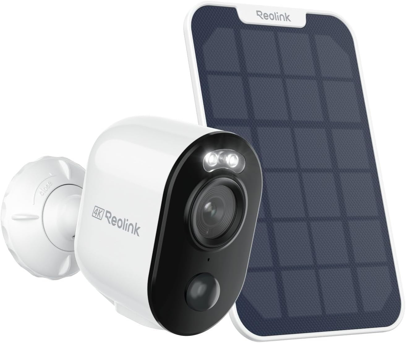 4K Solar CCTV Camera Wireless AI Detection Color Night Vision Alexa