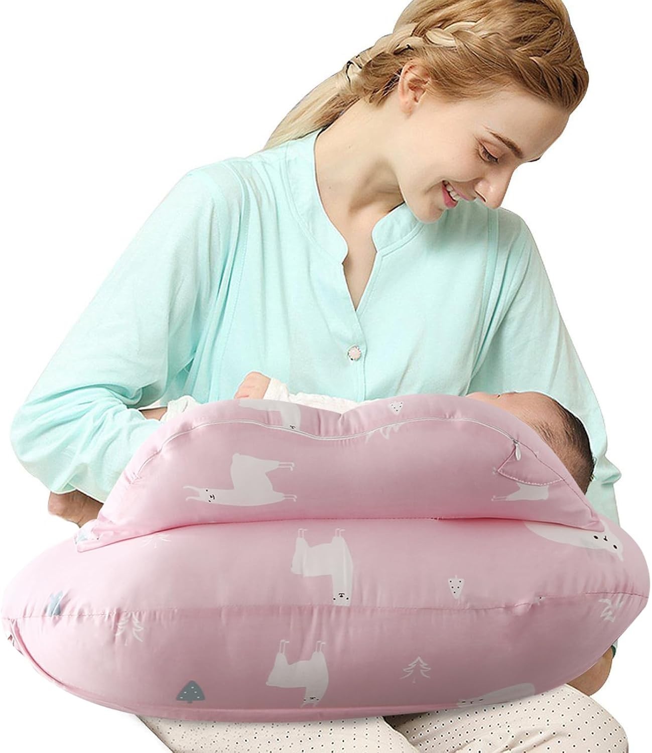 U Shaped Pregnancy Pillow Full Body Nursing Maternity Support Cotton