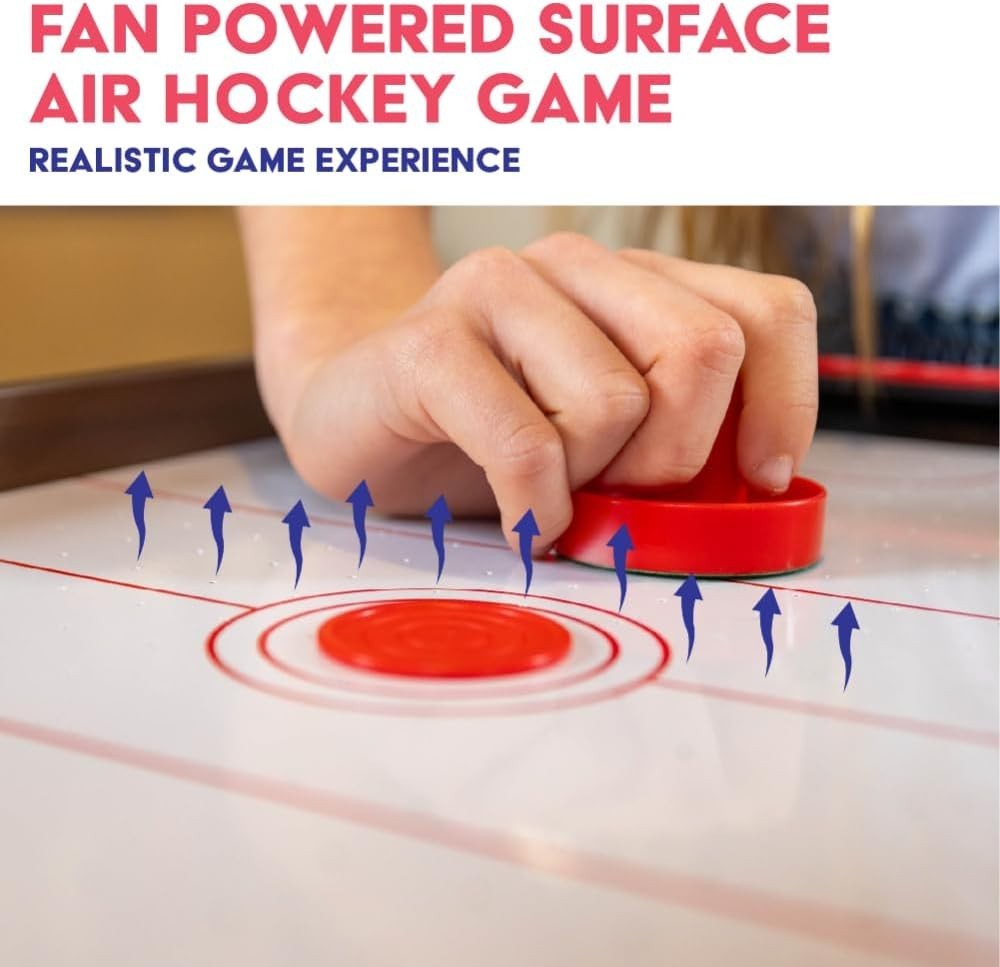 28 Inch Air Hockey Table Portable Wooden Game Kids Adults Indoor