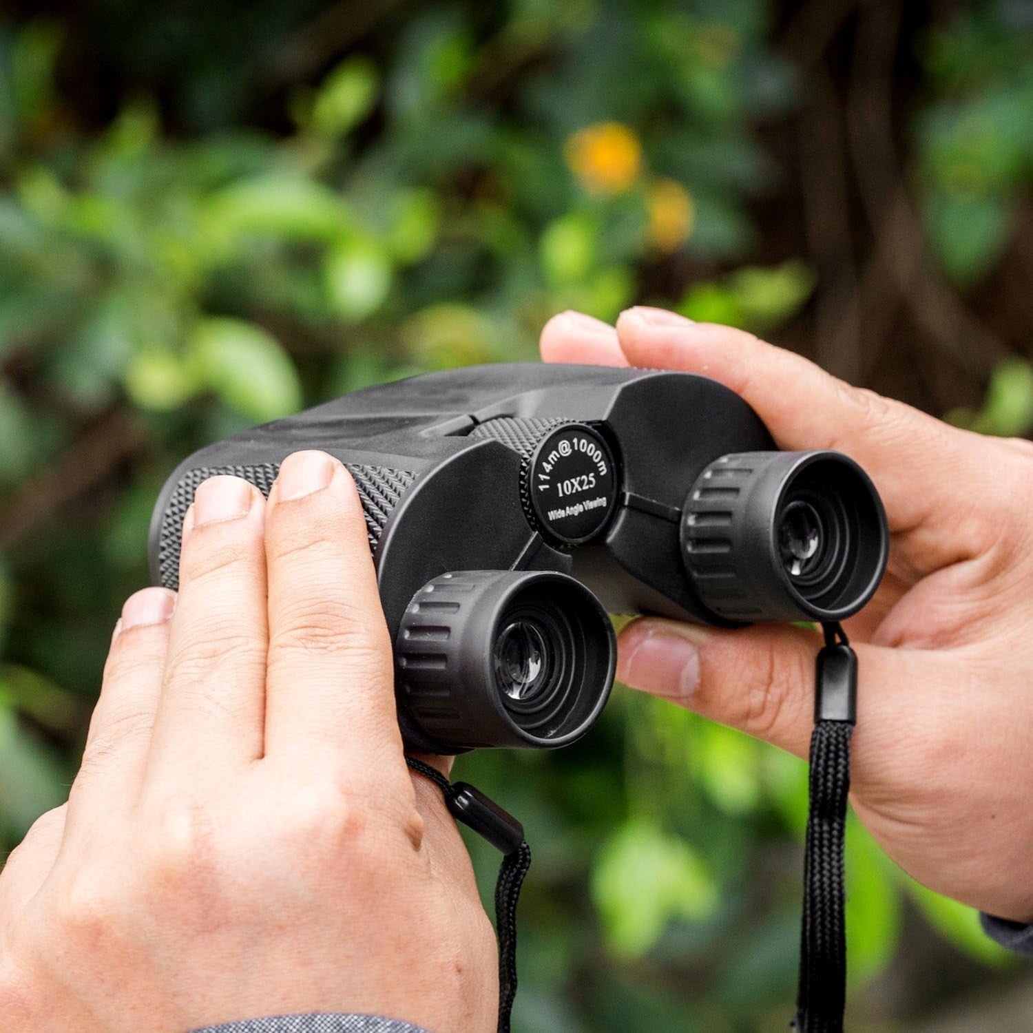 10x25 Compact Waterproof Binoculars HD Folding Travel Hiking Bird Watching