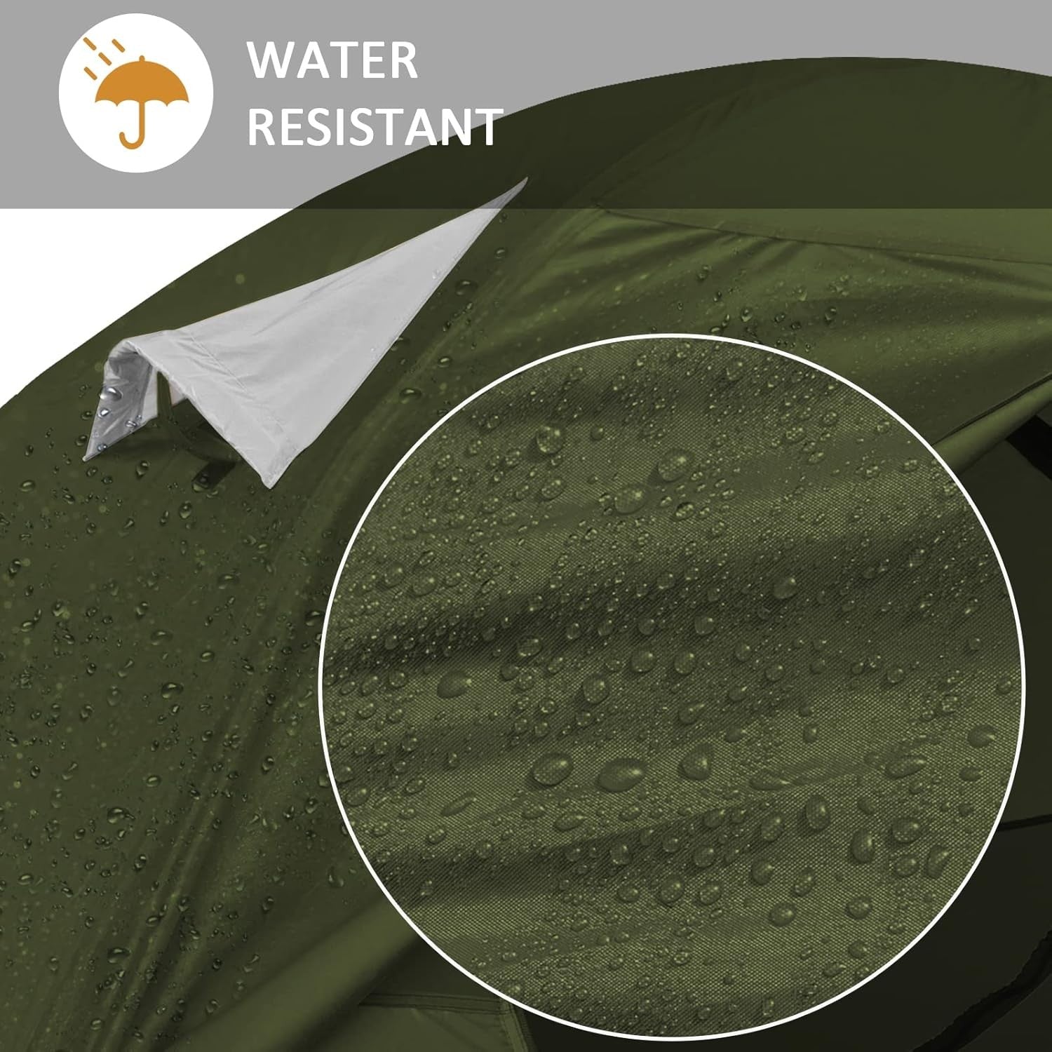 2 Person Ultralight Camping Tent Waterproof 3-4 Season Green