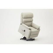 Electric Riser Recliner Armchair Lift Chair Light Grey Faux Leather Sofa