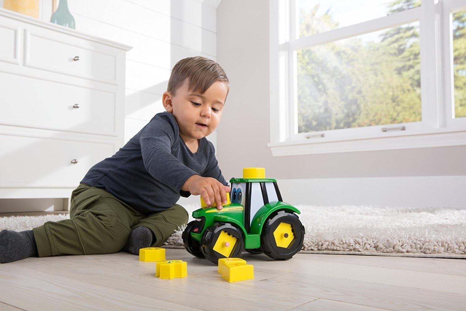 Learn & Pop Johnny Tractor Toy – Farm Playset for Kids 18+ Months