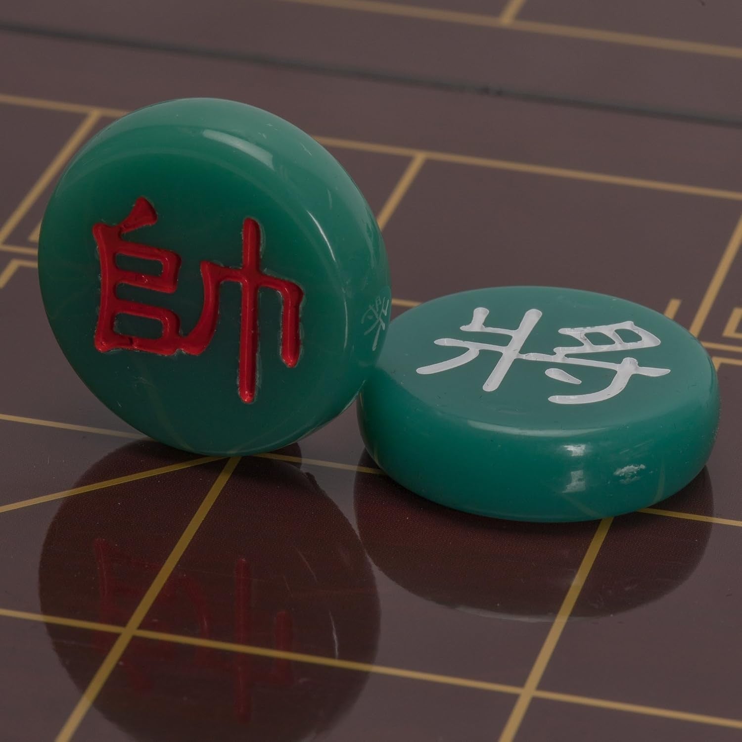 Magnetic Xiangqi Travel Chess Set Folding Wood Board Jade Pieces