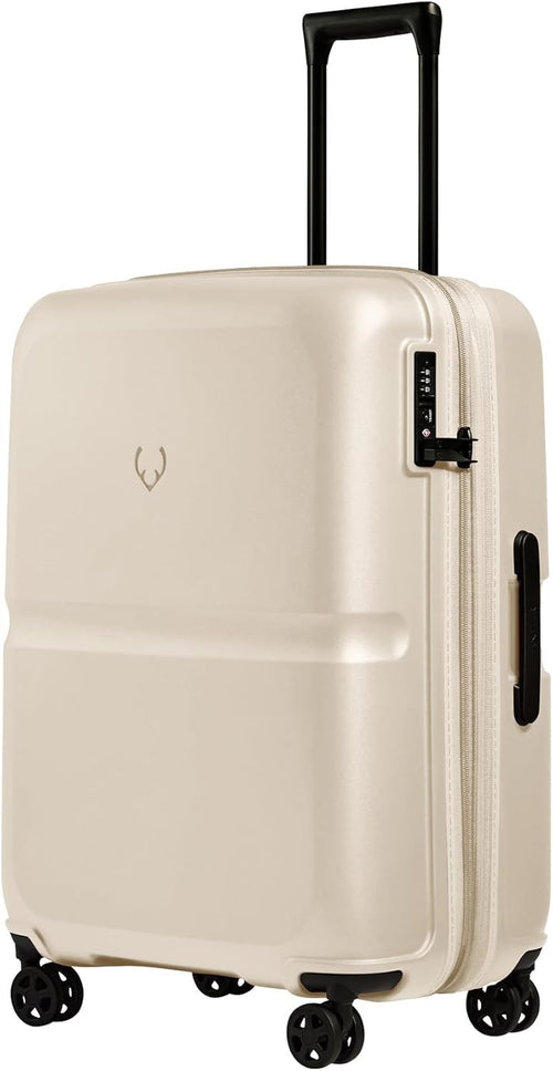 Medium Hard Shell Suitcase Expandable 4 Spinner Wheels TSA Lock 68cm