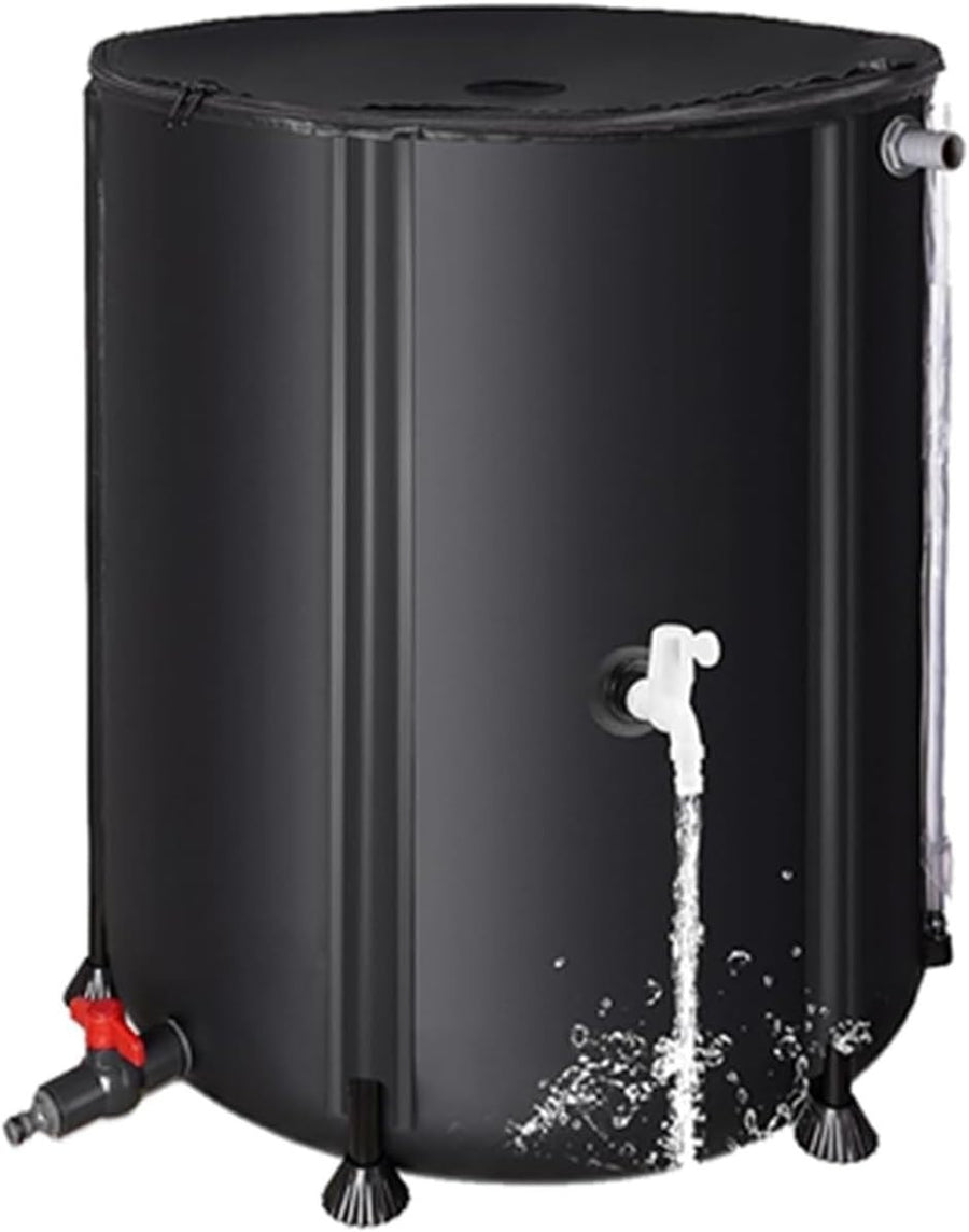 Large Collapsible Garden Water Butt 66Gal Portable Rain Barrel for Balcony & Gar
