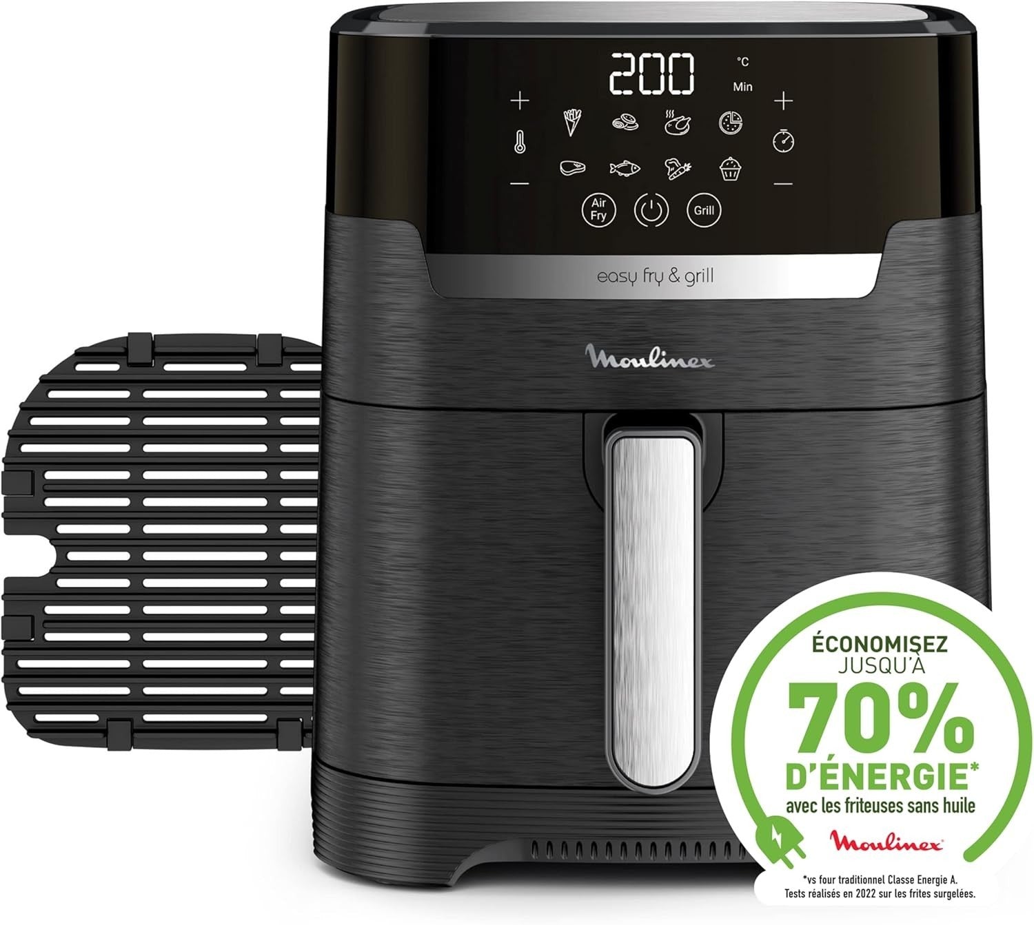 XL Air Fryer Grill 2 in 1 4.2L Digital 8 Programs Oil Free