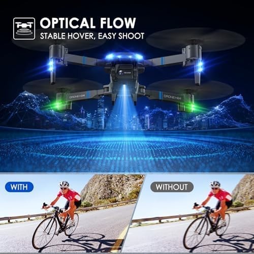 Foldable 4K HD Drone with Dual Batteries, 30Min Flight & Gesture Control