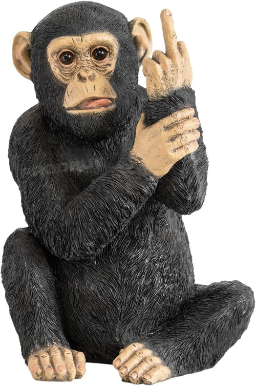 Large Rude Monkey Ornament Resin Statue Funny Home Decor Figurine Gift 30.5cm
