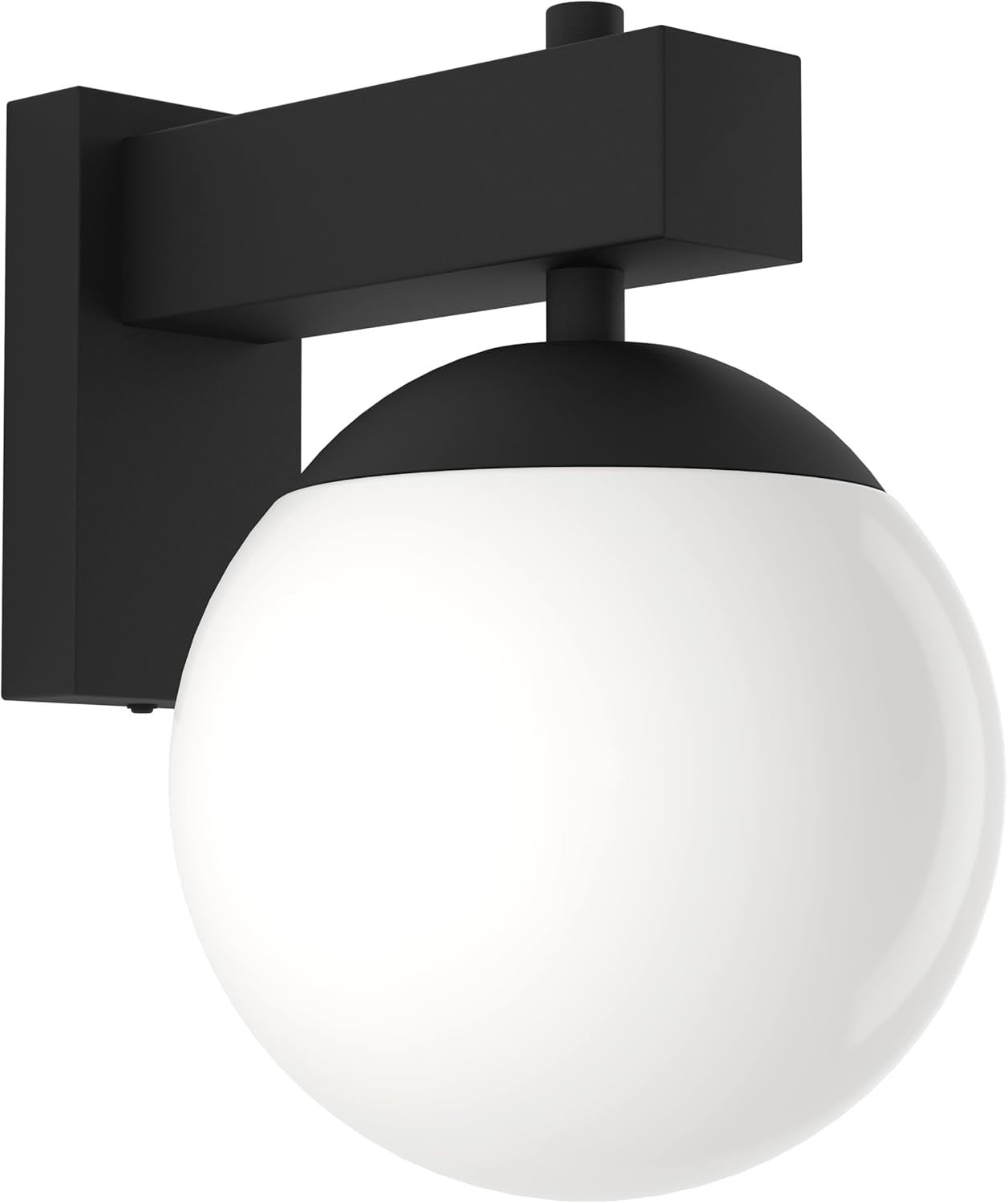 Modern Globe Outdoor Wall Light IP44 | E27 Porch Garden Lamp Black/White