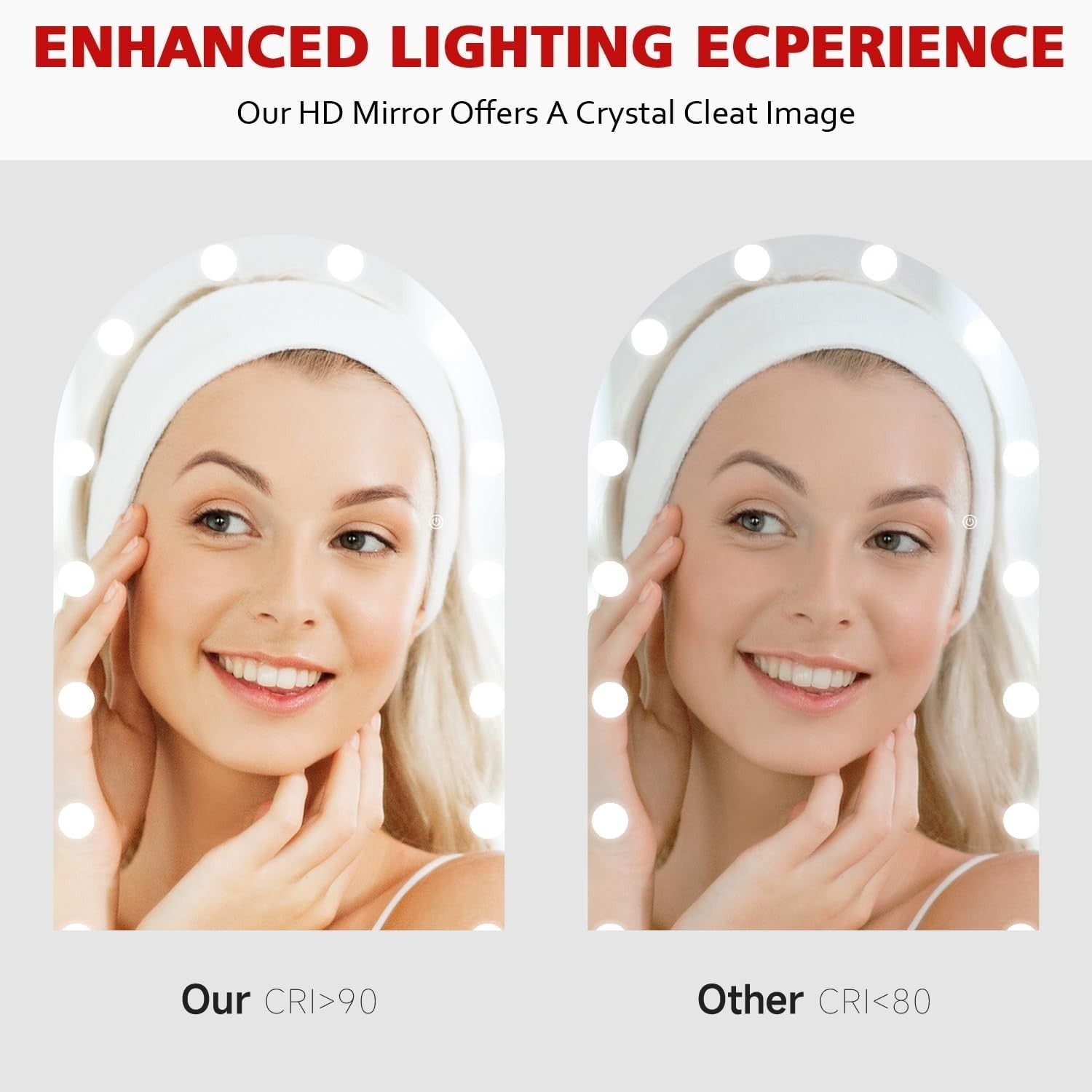 Hollywood Full Length Mirror 160x60cm with Lights & Plug – 3 Colours